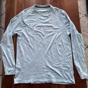 Men's Sky Blue Long Sleeve Tee